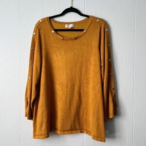 Philosophy Women Sweater 2X Soft Pullover Academia Preppy Career Workwear Casual